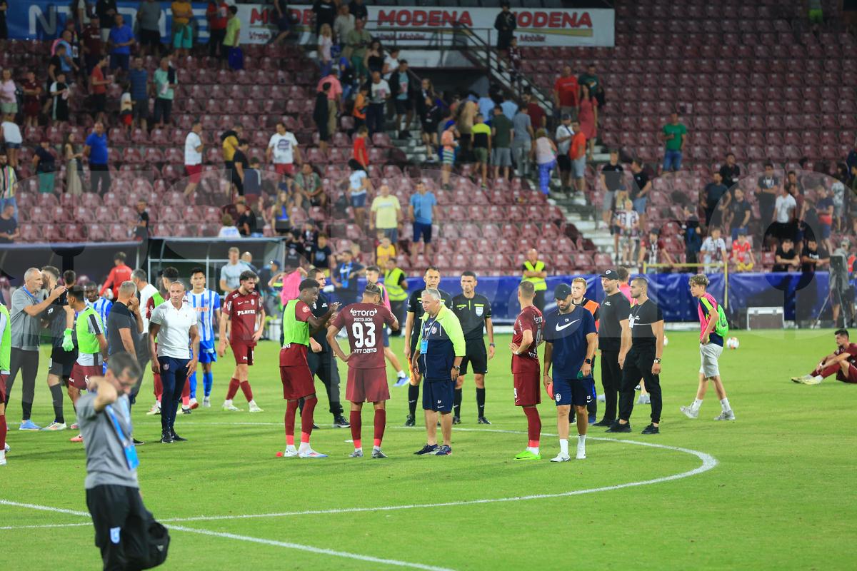 Universitatea Craiova a subordonat CFR la Cluj: schimbări cu sens ale lui Gâlcă, nervi prea mulți și fotbal puțin la Petrescu