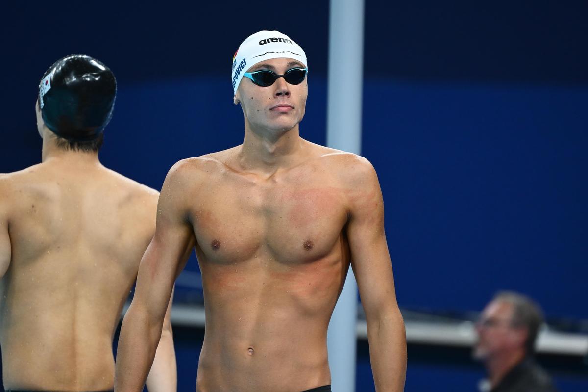 David Popovici, serii la 200m liber la Jocurile Olimpice