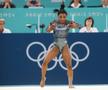 Simone Biles, în timpul calificărilor de gimnastică de la JO