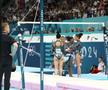 Simone Biles, în timpul calificărilor de gimnastică de la JO
