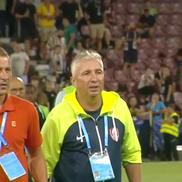 Dan Petrescu, un car de nervi în CFR Cluj - Universitatea Craiova, foto: captură de ecran Digi Sport