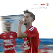 Gestul lui Ștefan Bodișteanu în Farul - Botoșani, foto: captură de ecran Prima Sport