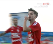 Gestul lui Ștefan Bodișteanu în Farul - Botoșani, foto: captură de ecran Prima Sport