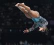 Simone Biles, în timpul calificărilor de gimnastică de la JO