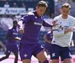 Louis Munteanu, în amicalul Fiorentinei cu Preston/ foto: Facebook @Fiorentina