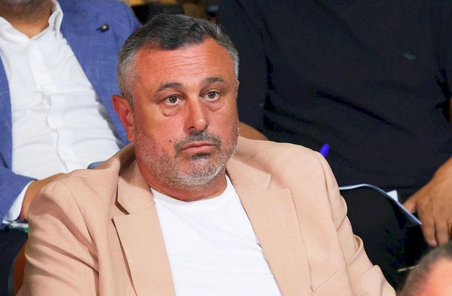 Cristi Munteanu. Imagini de la tragerea la sorți Superligă 2025-2026. Foto: Ionuț Iordache (GSP.RO) Președintele de la Oțelul a spus care este mai bună dintre FCSB și Craiova: „Clar, mult mai puternică”