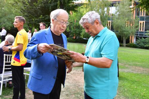Ovidiu Ioanițoaia și Mircea Lucescu. Foto: Cristi Preda (GSP)