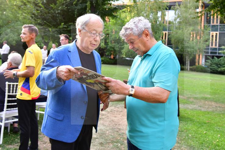 Ovidiu Ioanițoaia și Mircea Lucescu. Foto: Cristi Preda (GSP)