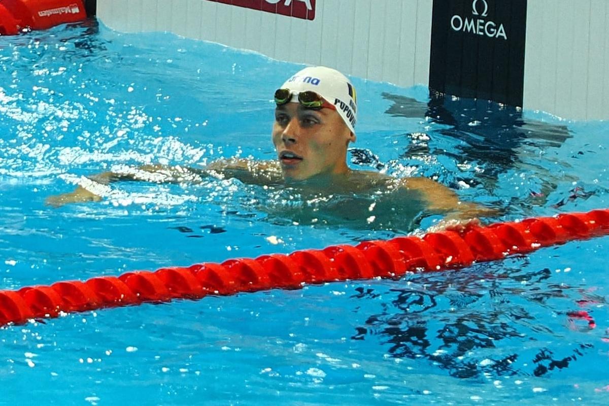David Popovici, calificat în semifinalele probei de 200 m liber la Campionatele Mondiale de la Singapore