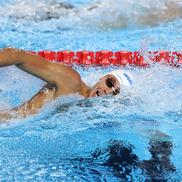 David Popovici, după seriile la 200 m liber în bazinul din Singapore / FOTO: GettyImages