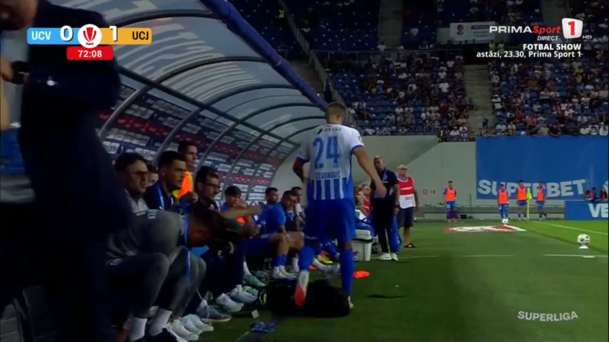 Mihai Rotaru a intrat în direct după Craiova - U Cluj și a început să vorbească în limba arabă: „Shabab”