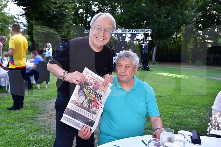 Ovidiu Ioanițoaia și Mircea Lucescu. Foto: Cristi Preda (GSP)