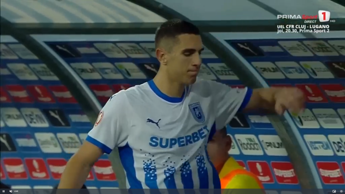 Mihai Rotaru a intrat în direct după Craiova - U Cluj și a început să vorbească în limba arabă: „Shabab”