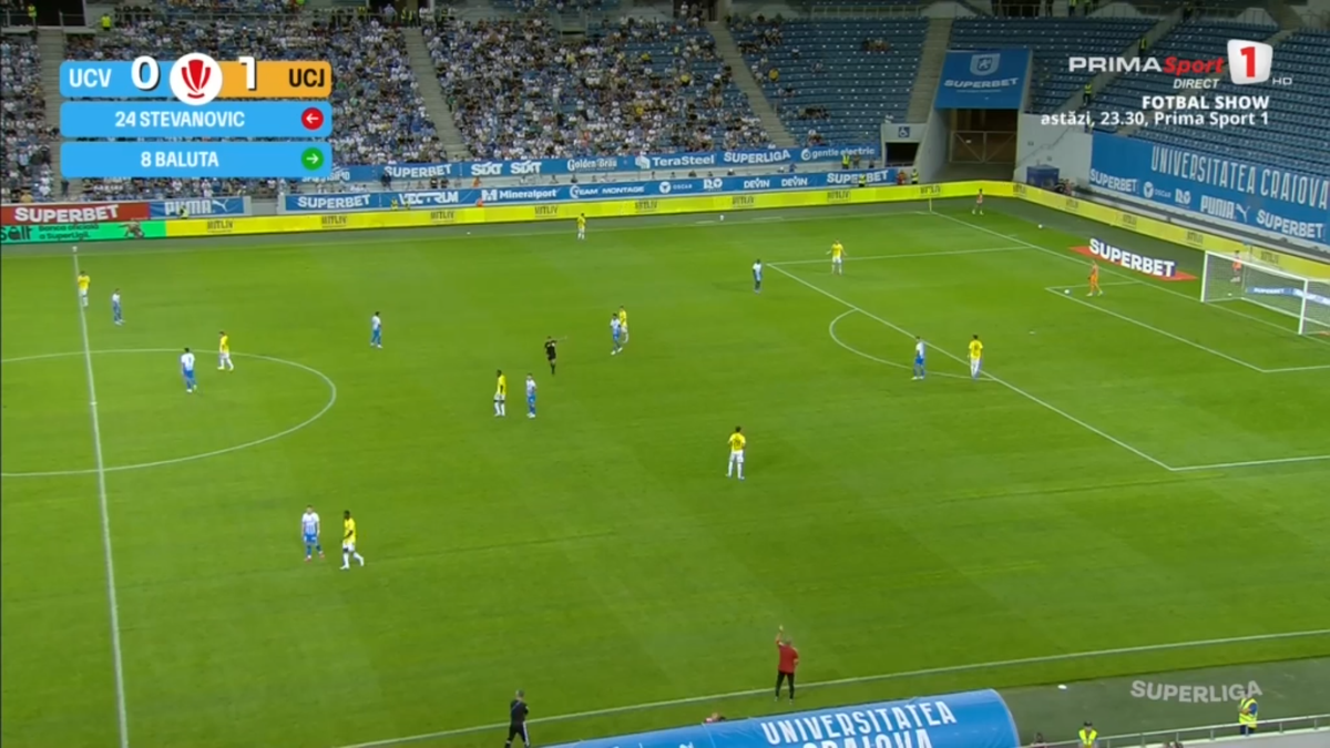 Mihai Rotaru a intrat în direct după Craiova - U Cluj și a început să vorbească în limba arabă: „Shabab”