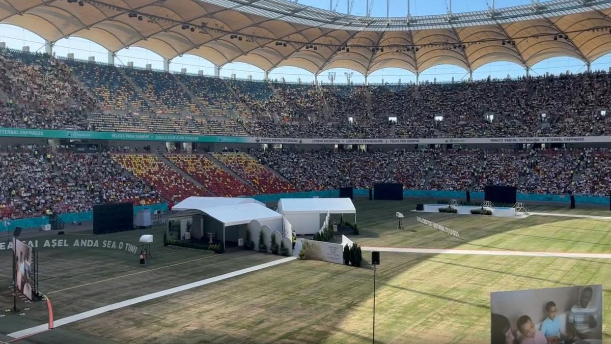 60.000 de oameni au umplut Arena Națională! Imaginile de la București s-au viralizat abia acum