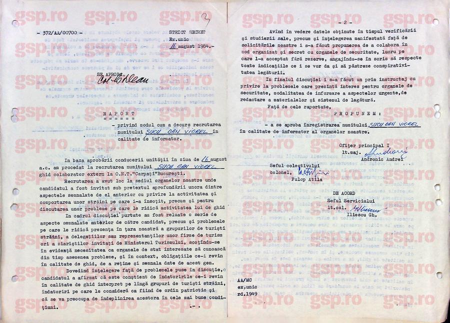 Iată DOSARUL COMPLET de la Securitate al lui Dan Șucu, informatorul „Mircea Crișan”: „Voi respecta toate indicațiile” + „Timid, greoi în gândire, bâlbâit. Un mediocru necesar!”