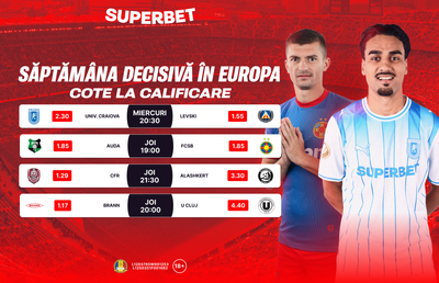 Săptămâna europeană decisivă: cum arată șansele echipelor din Superligă?