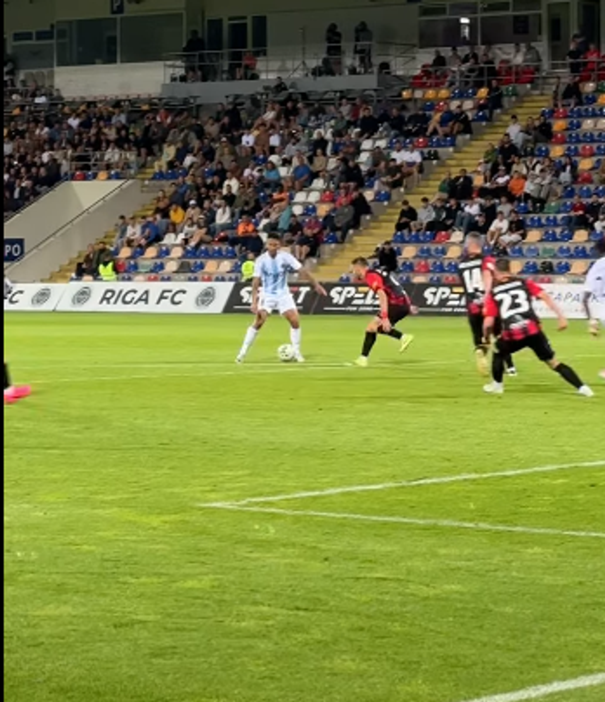Cum arată Skonto Stadium, solicitat la maximum înaintea duelului cu FCSB