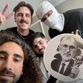 Marc Cucurella, pregătindu-se să se tatueze la salonul celebrului artist Ganga, alături de popularul influencer Ceciarmy / Foto: X