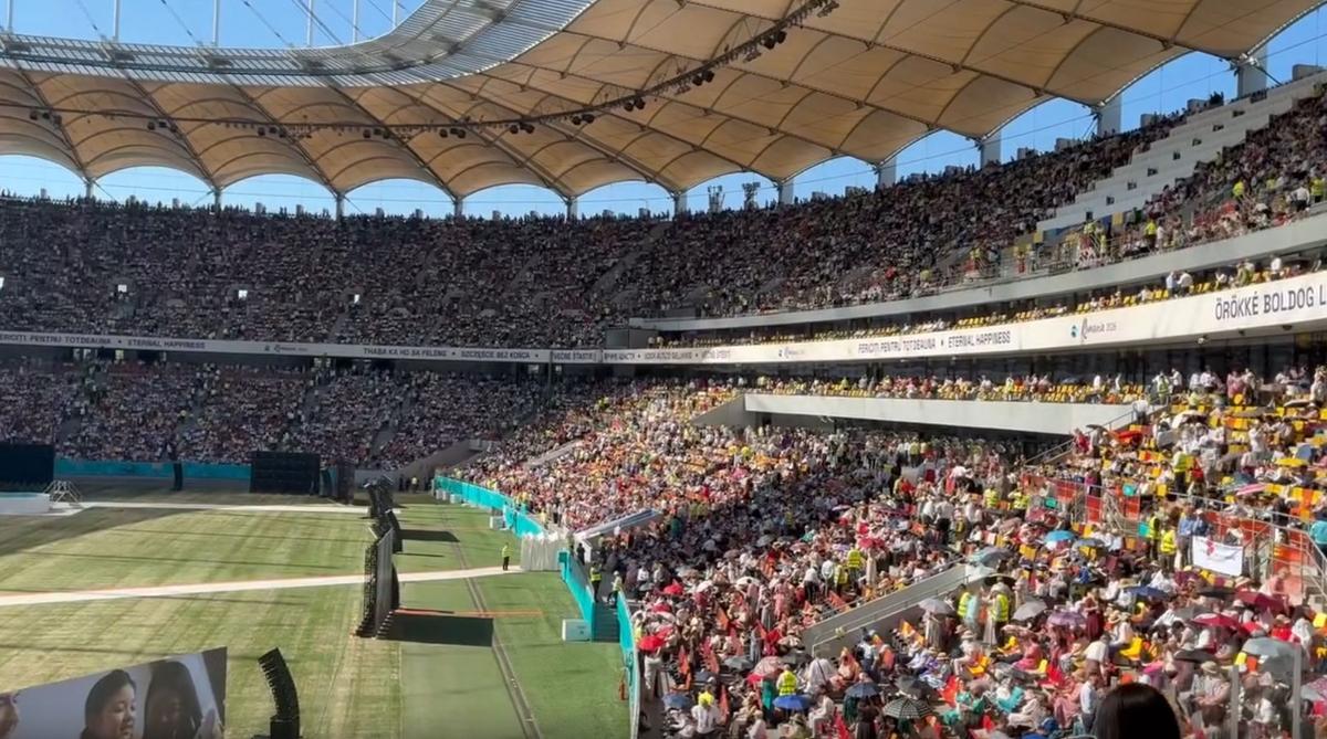 60.000 de oameni au umplut Arena Națională! Imaginile de la București s-au viralizat abia acum