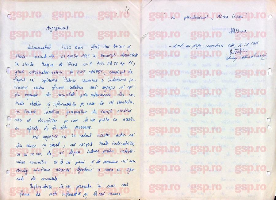 Iată DOSARUL COMPLET de la Securitate al lui Dan Șucu, informatorul „Mircea Crișan”: „Voi respecta toate indicațiile” + „Timid, greoi în gândire, bâlbâit. Un mediocru necesar!”