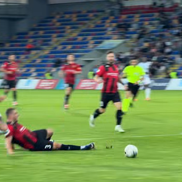 Cum arată Skonto Stadium, solicitat la maximum înaintea duelului cu FCSB // Captură foto: Facebook @Riga Football Club