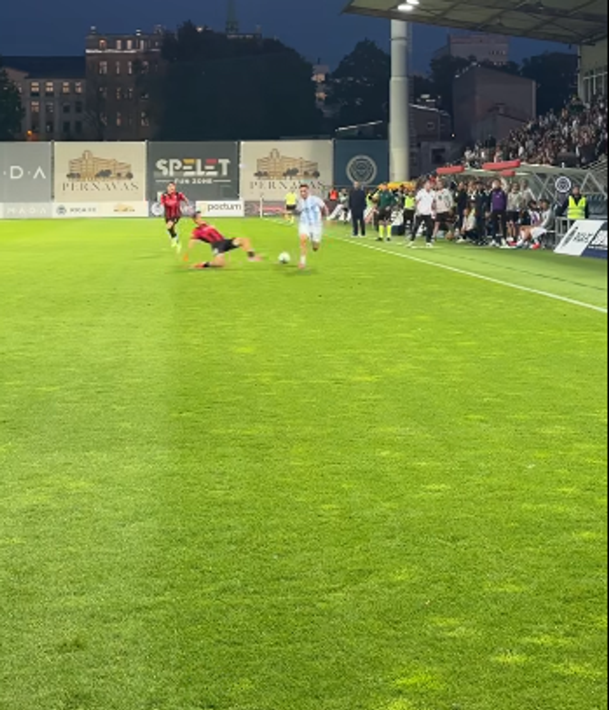 Cum arată Skonto Stadium, solicitat la maximum înaintea duelului cu FCSB