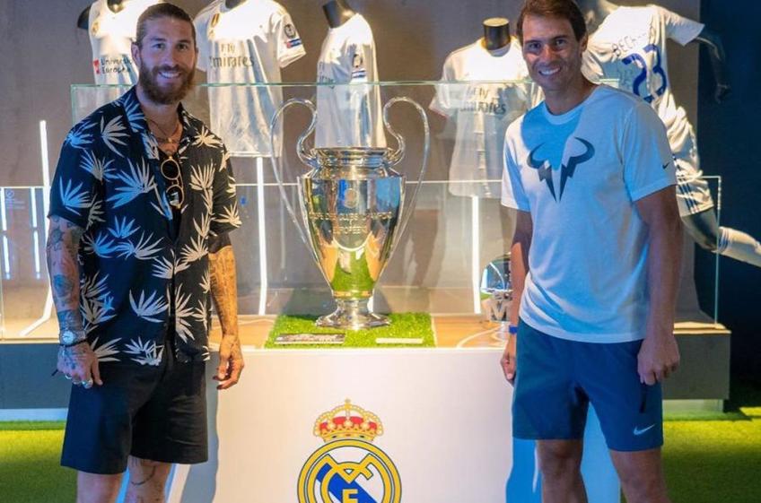 Sergio Ramos (34 de ani), căpitanul lui Real Madrid, alături de familia sa, a vizitat academia de tenis a lui Rafael Nadal (34 de ani, 2 ATP) din Manacor (Spania).