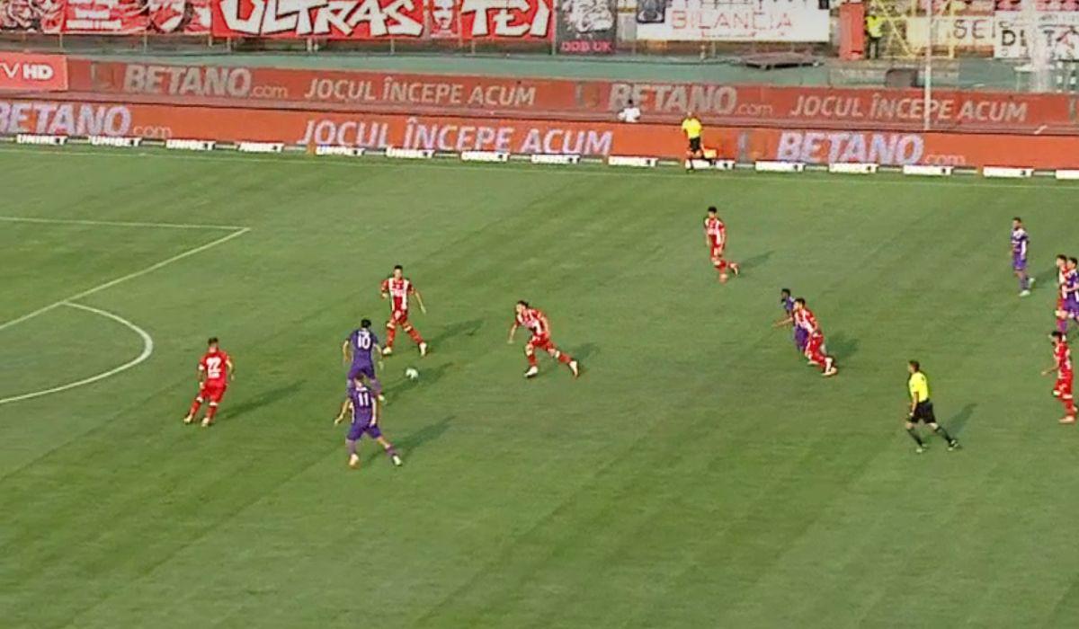 Cristi Tănase, gol de senzație în poarta lui Dinamo! Borna atinsă de mijlocașul lui FC Argeș