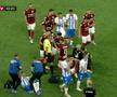 Roșu în derby » Claudiu Belu, eliminat în finalul primei reprize + nervi întinși la maximum pe Arena Națională