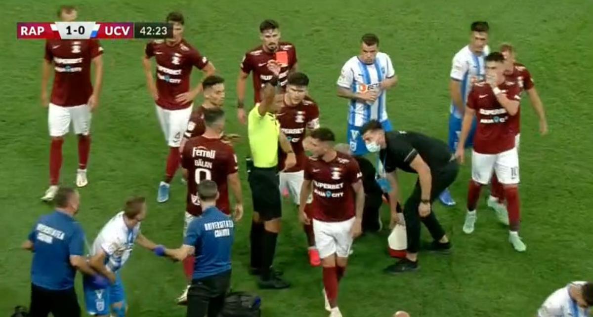 FOTO Rapid - CSU Craiova, eliminare Belu și scandal 28.08.2021