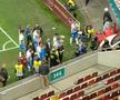 Haos după Rapid - CSU Craiova! Oltenii, evacuați prin parcare