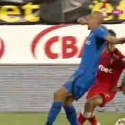 Vlad Chiricheș, accidentare în UTA - FCSB / FOTO: Captură TV @Digi Sport 1