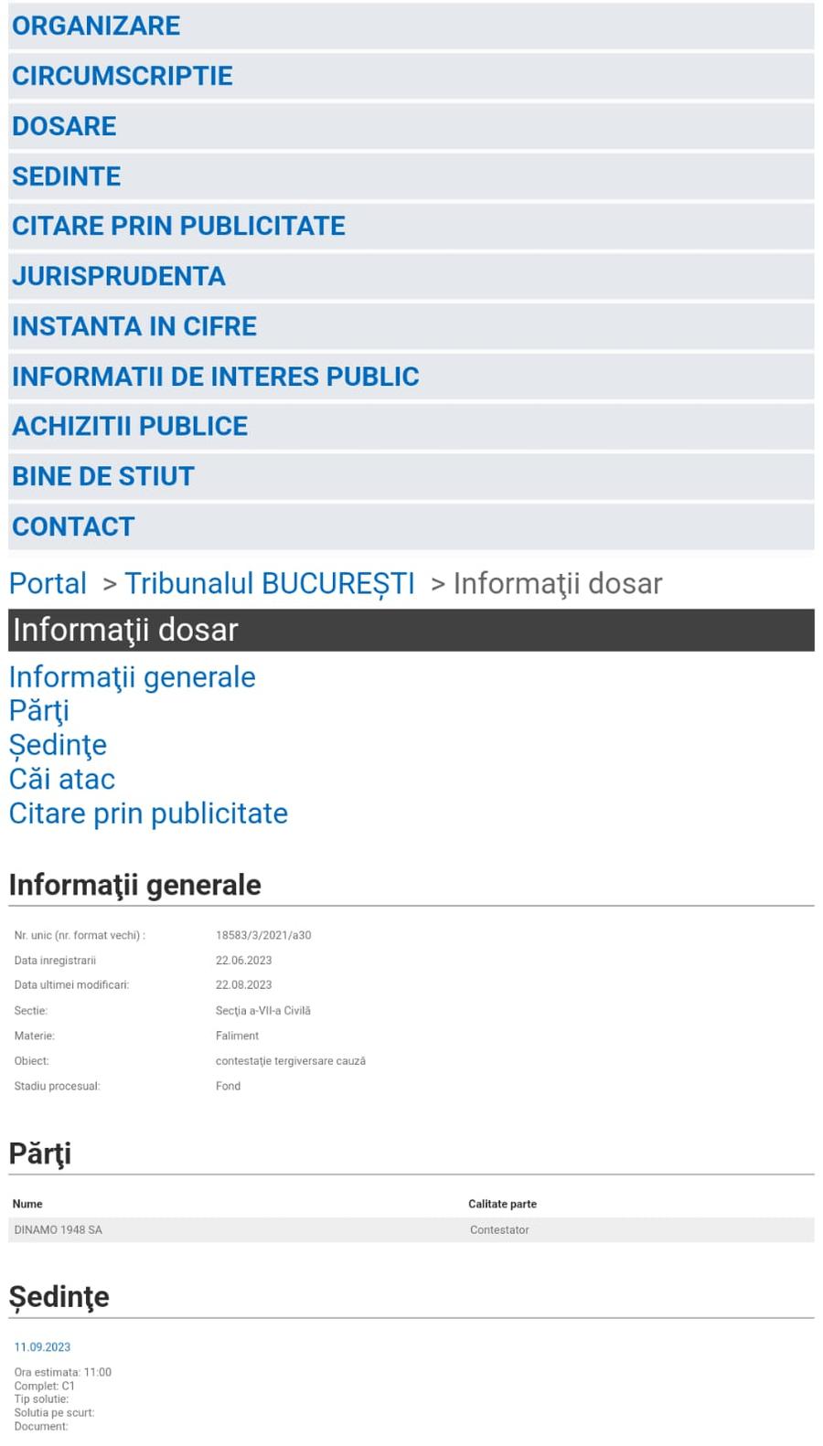 Administratorul special al lui Dinamo, Andrei Nicolescu, a formulat la Tribunalul București Andrei Nicolescu joacă tare la tribunal » Dinamo critică tergiversarea procesului privind planul de reorganizare