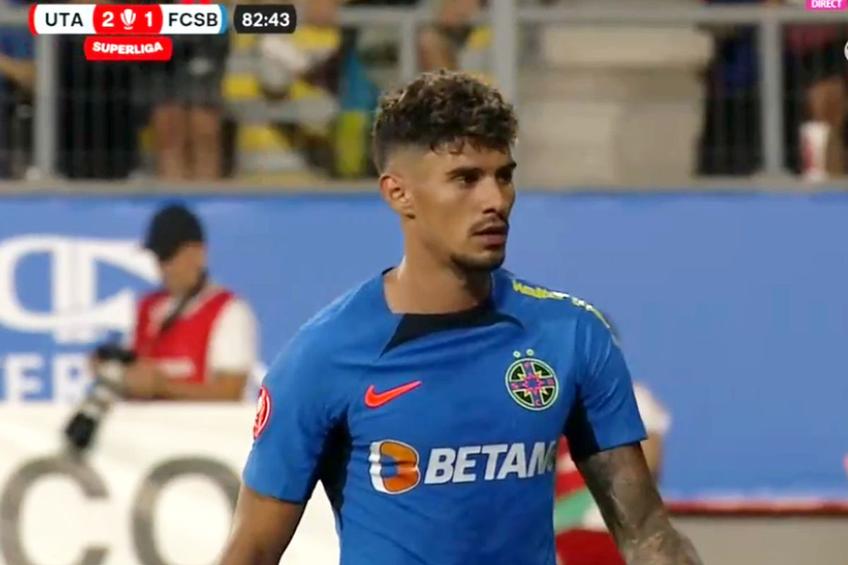 Florinel Coman a fost eliminat în UTA - FCSB // sursă foto: captură DigiSport
