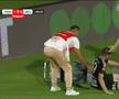 Daniel Popa, scăpat de pe targă în Hermannstadt - U Cluj