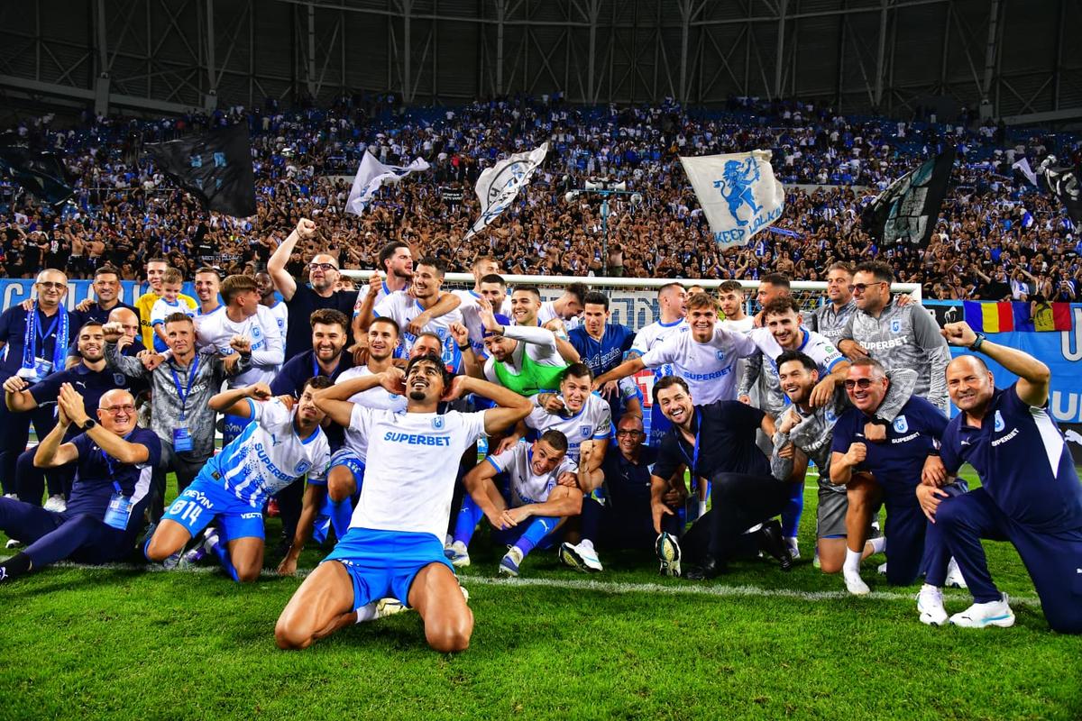 Cele mai tari imagini din seara europeană cu FCSB și Universitatea Craiova