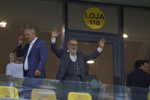 Ce a făcut Gigi Becali, la pauza partidei dintre FCSB și Aberdeen // foto: Ionuț Iordache