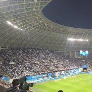 Suporterii oltenilor, coregrafie ȘOCANTĂ, înainte de Universitatea Craiova - Istanbul Bașakșehir: „F**k UEFA!”