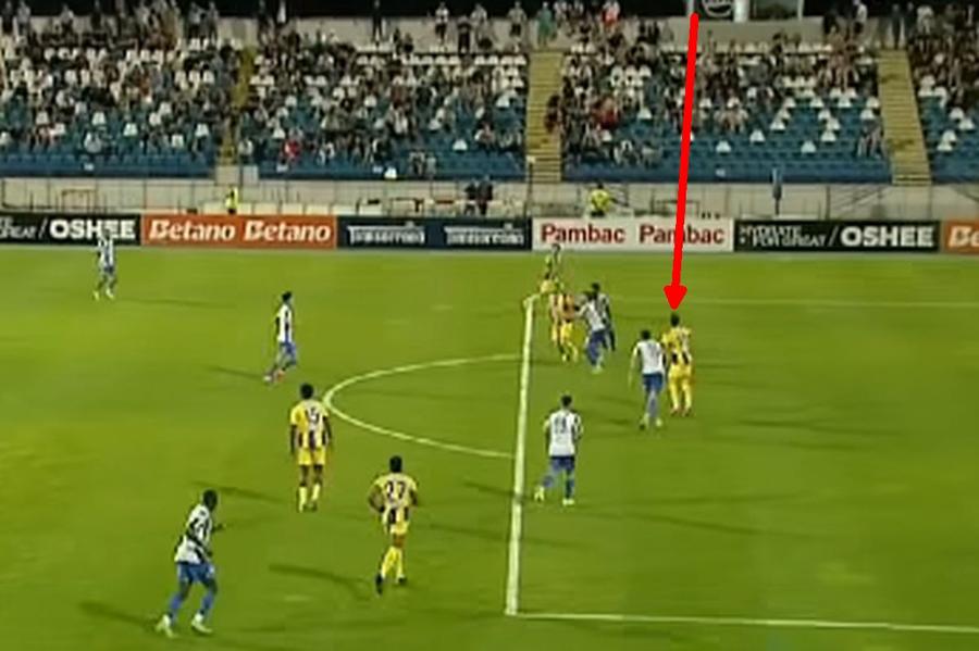 FOTO: Captură TV @Digi Sport 1 Greșeală inexplicabilă de arbitraj în play-off-ul Cupei României: „Ofsaid văzut și de astronauții de pe Stația Spațială Internațională”