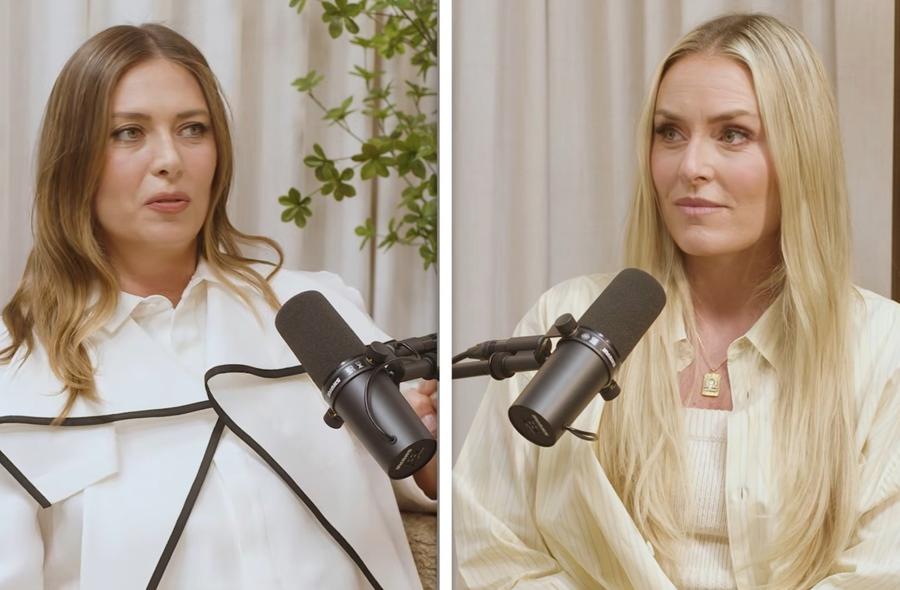 Maria Sharapova si Lindsey Vonn în timpul dialogului FOTO Captură YouTube Lindsey Vonn i s-a confesat Mariei Sharapova: „Sunt atât de mulți sportivi bărbați care continuă să-și împingă limitele la vârste înaintate, dar în cazul femeilor acest lucru nu este acceptat”