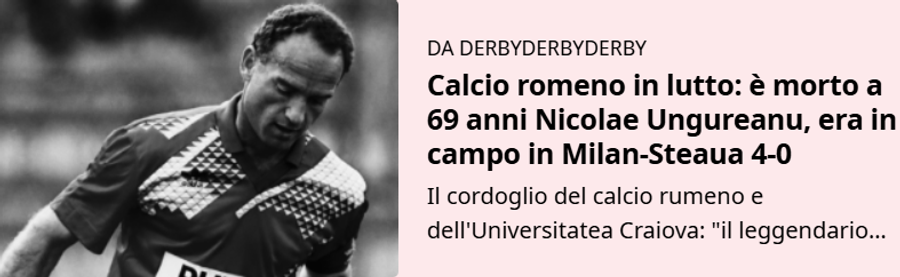 Italienii nu l-au uitat pe Nicolae Ungureanu » Ce scrie Gazzetta dello Sport despre decesul subit al gloriei oltene