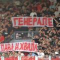 Bannerul afișat de ultrașii de la Steaua Roșie Belgrad și distribuit de oficialii echipei // foto: X