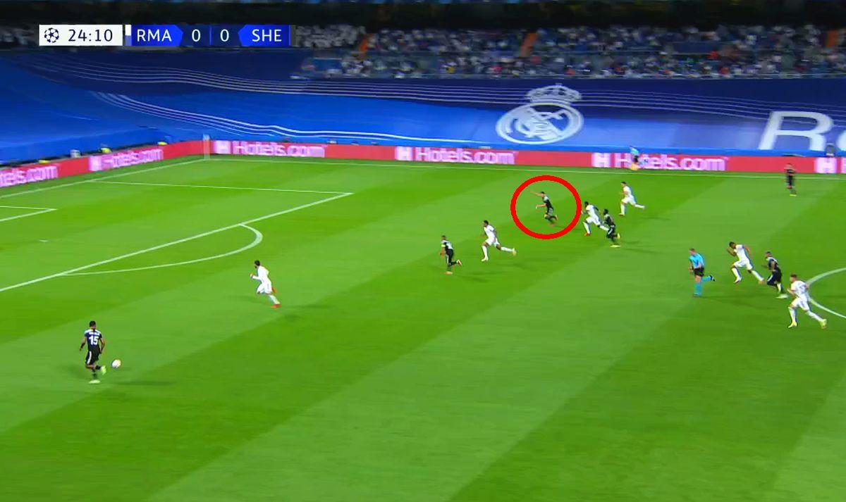 Sheriff, gol în poarta lui Real Madrid / FOTO: Capturi @Telekom Sport