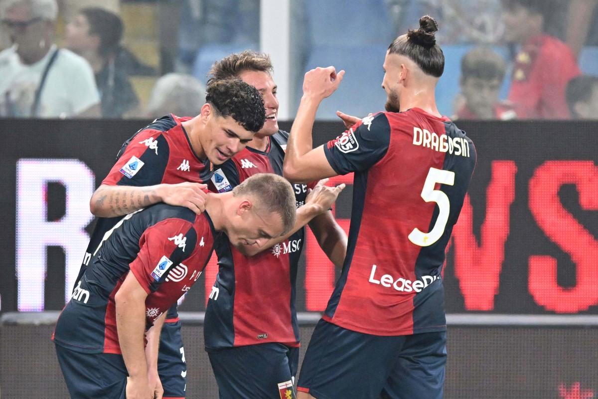 Genoa genială: meci perfect cu AS Roma, 4-1 » Radu Drăgușin, pasă de gol în fața lui Jose Mourinho