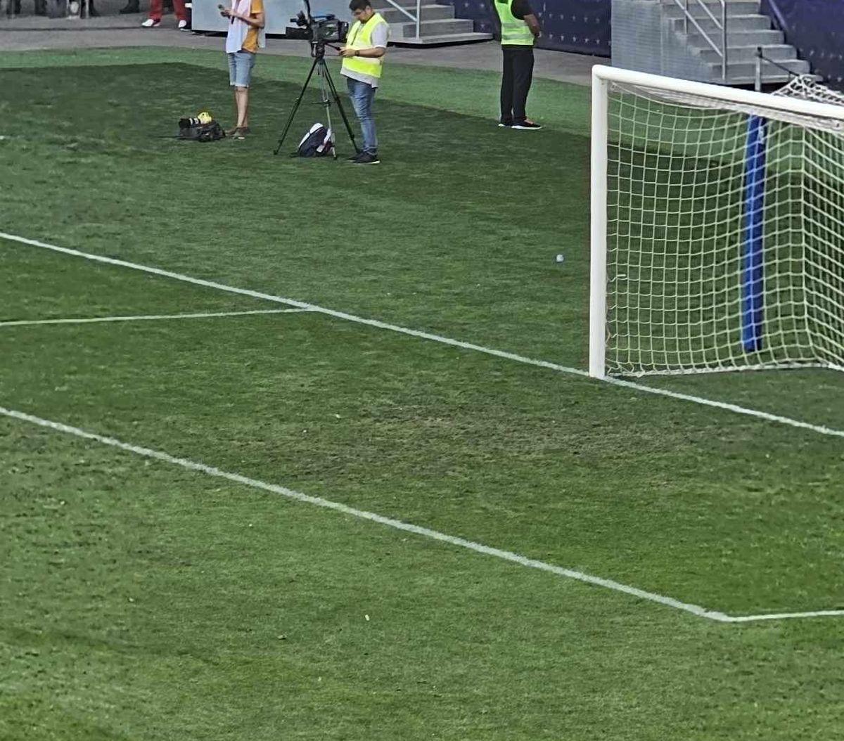 Gazonul din Ghencea suferă! Imagini de la meciul de Cupă, dintre CSA Steaua și U Cluj
