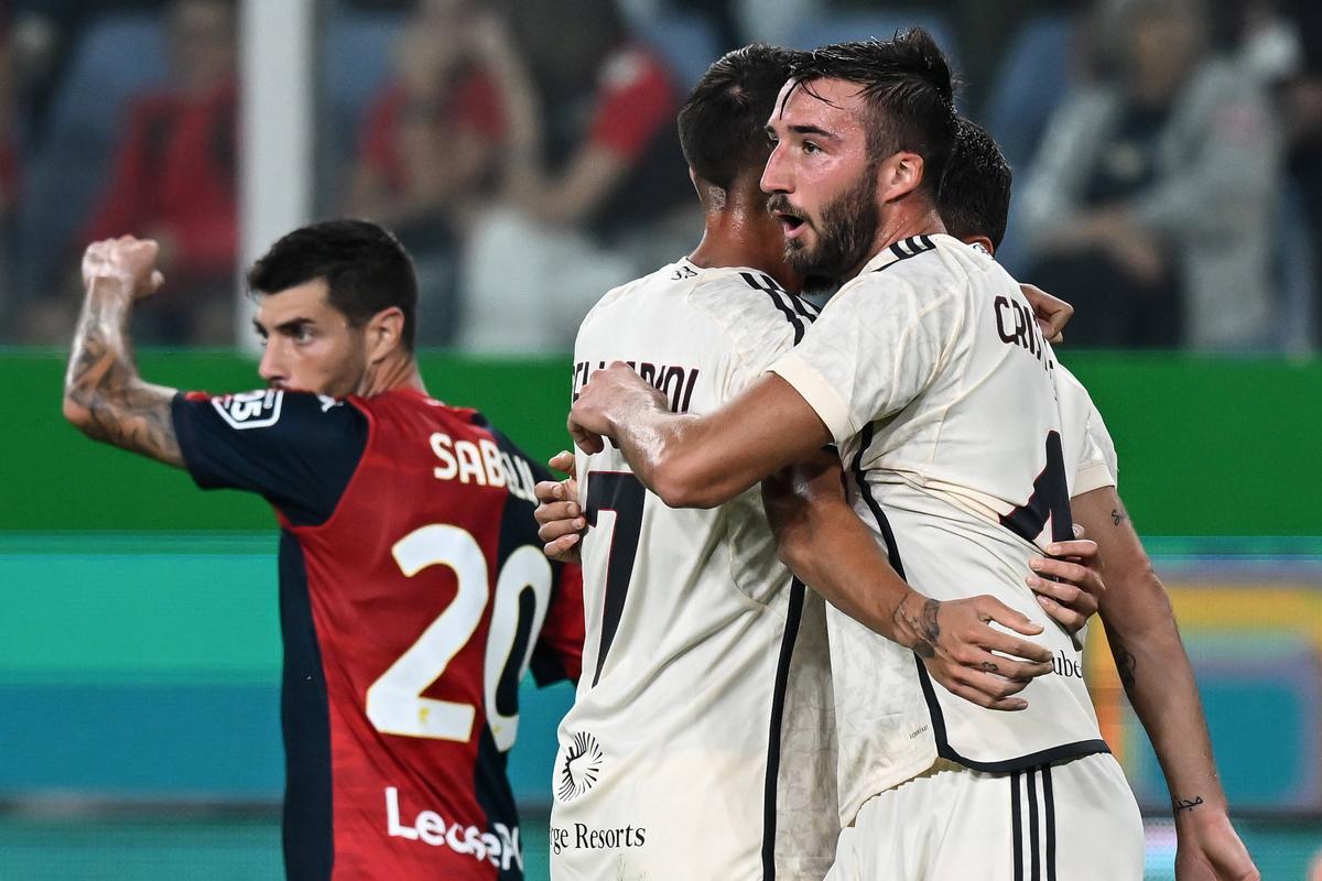 Genoa genială: meci perfect cu AS Roma, 4-1 » Radu Drăgușin, pasă de gol în fața lui Jose Mourinho