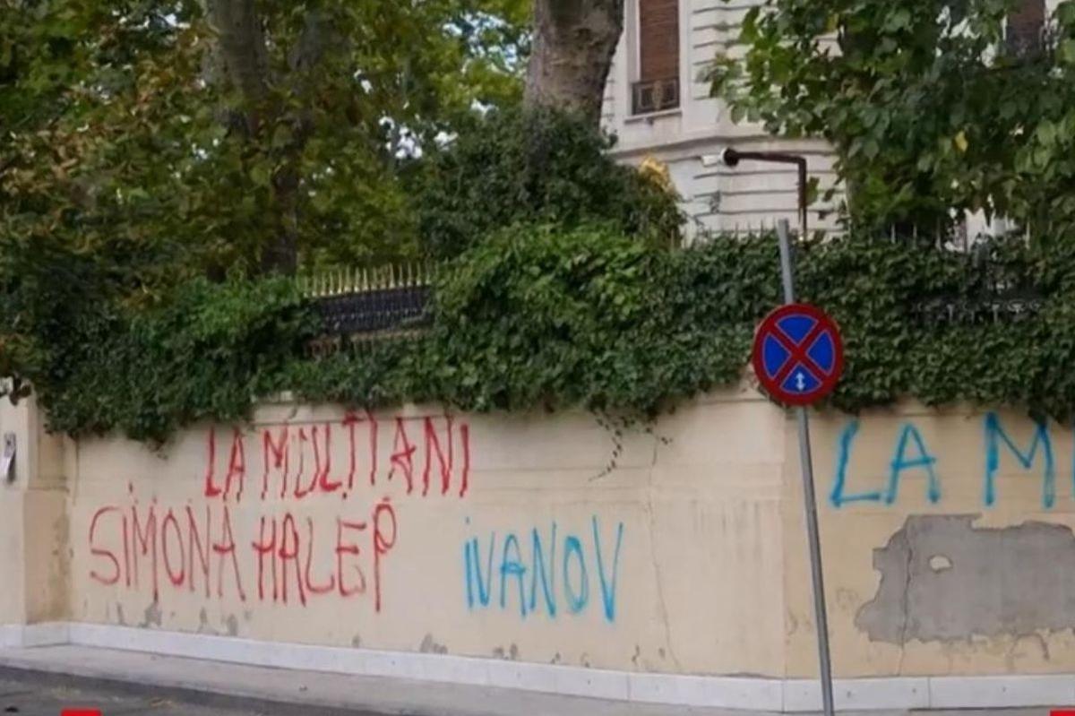 Palatul lui Gigi Becali, vandalizat
