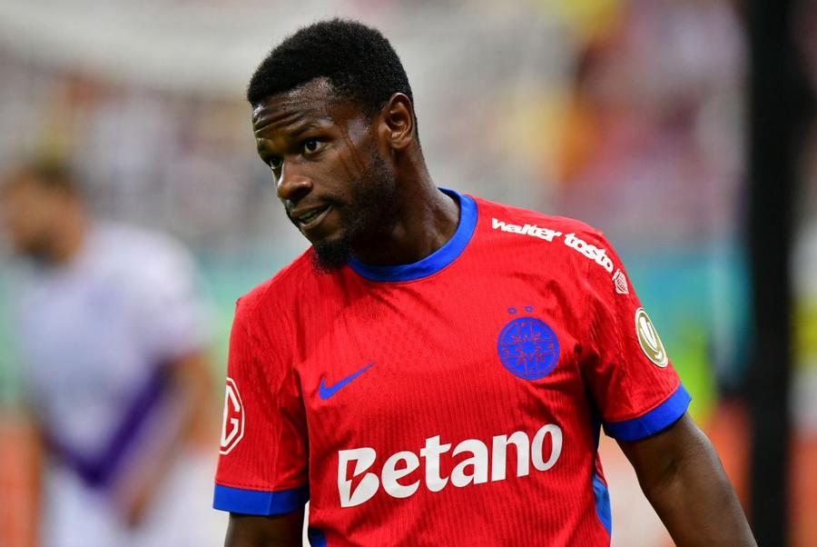 Mamadou Thiam. foto: Cristi Preda (GSP) Mamadou Thiam, mesaj războinic înainte de Steaua Roșie - FCSB: „Doar la asta ne gândim”