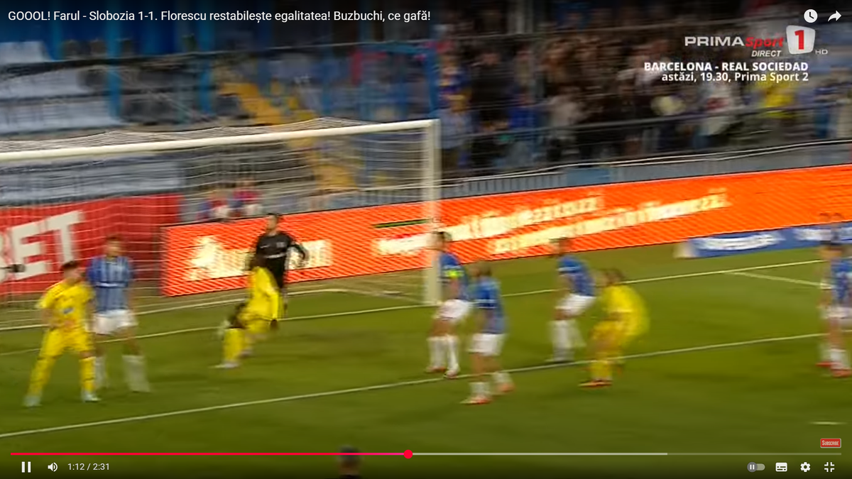 Farul - Unirea Slobozia, decis de o gafă de zile mari: penalty RATAT în prelungiri! Clasamentul ACUM